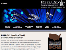 Tablet Screenshot of fibertelcontractors.com